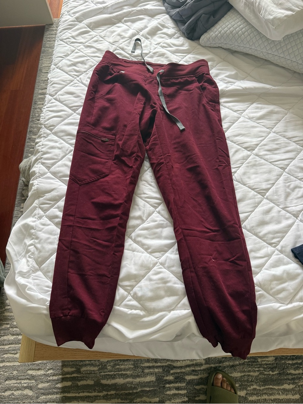 Figs Zamora Scrub Pants Burgandy